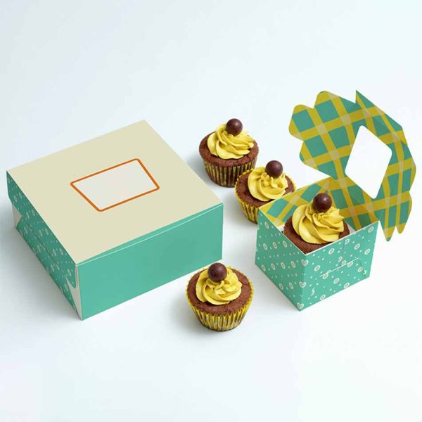 Custom Window Cupcake Boxes